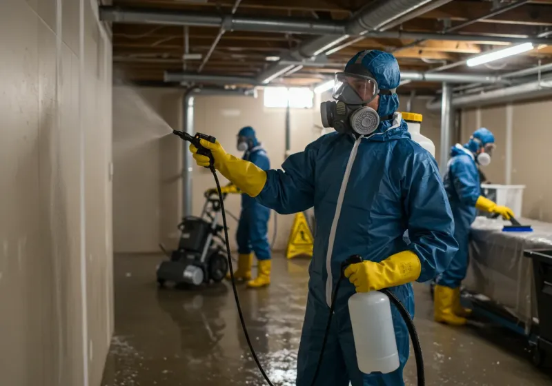 Basement Sanitization and Antimicrobial Treatment process in Mohall, ND